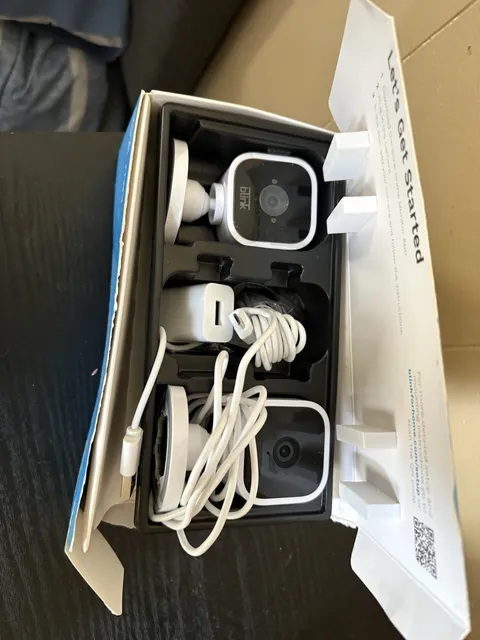Blink Mini Indoor Plug-In HD 1080p Smart Security Camera - Pack of 2 Open Box
