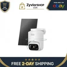 eufy Security eufyCam C37 Solar Wireless Outdoor Camera 2K Resolution