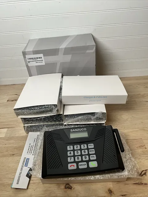 SANZUCO F60 Wireless Home Intercom System 6-Pack Full Duplex 5300ft Auto-Answer