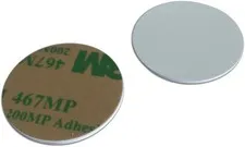 125khz rewritable T5577 Sticker Coin Adhesive Back Dia 25mm Thickness 1mm 5