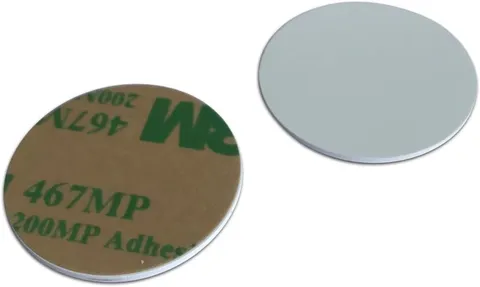 125khz rewritable T5577 Sticker Coin Adhesive Back Dia 25mm Thickness 1mm 5