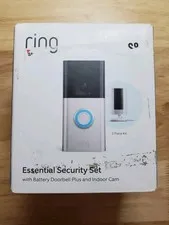 Ring Essential Kit with Battery Doorbell & Indoor Cam NEW SEALED