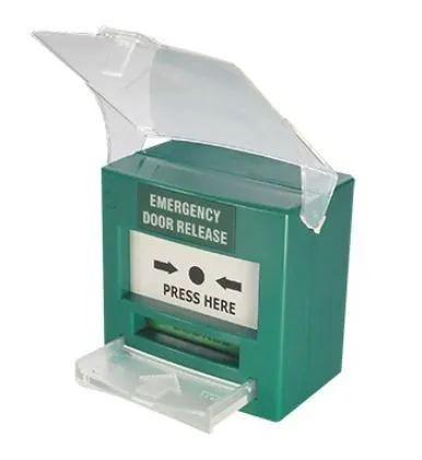 GIANNI EMERGENCY DOOR RELEASE RESETTABLE CALL POINT PROTECTIVE COVER GREEN 1YR