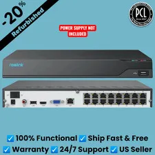 ✅ Reolink 4K 16-Channel (16-CH) PoE NVR Security Camera System 4TB HDD NVS16 ✅