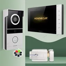 HOMSECUR 4 Wire HD Video Doorphone Intercom Door Bell Card Access Night Vision