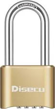 1 Pack Heavy Duty 4 Digit Combination Lock, 2.5 Inch Long Shackle Outdoor