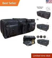 Metal Detector Carry Bag Portable Waterproof Canvas Storage Bag Double-layer ...