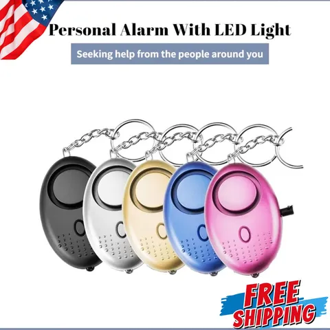 Keychain Personal Safety Alarm 130dB Loud Siren Self Defense Mini Security Alert
