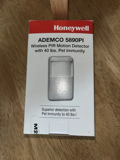 Honeywell 5890PI Wireless Pir Motion Detector 40lbs Pet Immunity