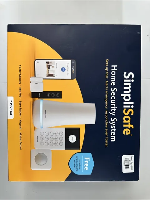 SimpliSafe Smart Home Security System (7-Piece Kit) –NEW