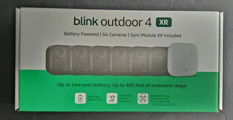 Blink Outdoor 4 XR 6 Pack Security Cameras Black