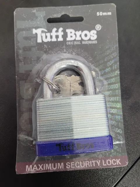 Tuff Bros Laminated Padlock, Short 50 mm