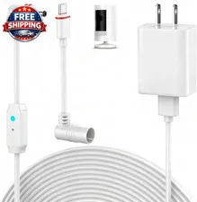 25FT Power Cord and Adapter Compatible with Ring Spotlight Cam Pro(Battery), St