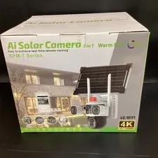 Ai Solar Camera 3 In 1 SPM-T Series Outdoor Security Camera 4K Ultra HD 4G Wifi