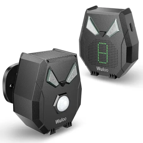 Wireless Solar Driveway Alarm System 1/2 Mile Long Range Outdoor Weatherproof