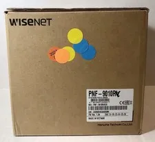 Hanwha Wisenet PNF-9010R 12MP 360° Fisheye IP Camera New Open Box PoE