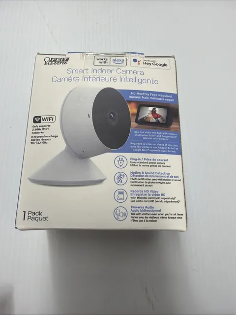 New Feit Smart Home Plug-in Indoor Smart-Enabled Security Camera