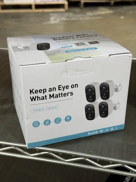 GMK 2K Resolution Outdoor Security Camera With Motion Detection (4 Pack)