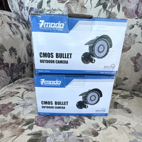 Zmodo Bullet Outdoor Analog Wired Camera 2-Pack Night Vision 65ft 12V Black