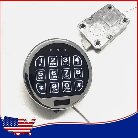 High quality Electronic Gun Safe Lock Replacement Chrome Keypad With Swing Bolt