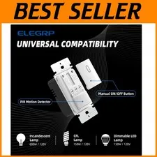 Occupancy Motion Activated Wall Switch,  Listed - 10 Pack