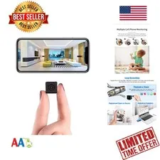Mini Wireless Security Camera 4K HD Night Vision WiFi Indoor Outdoor