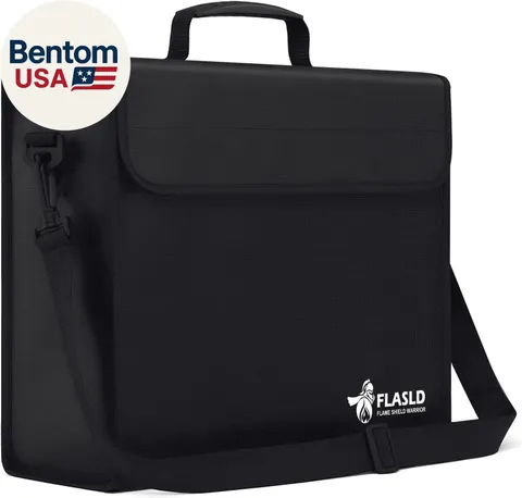 Fireproof Document Bags, 15X12X5” Large Fireproof & Water Resistant Bag, Holder