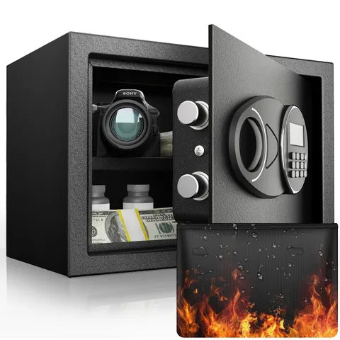 1.6 Cu.Ft Classic Fireproof Safe with Charging Port – Large Fireproof Safe wi...