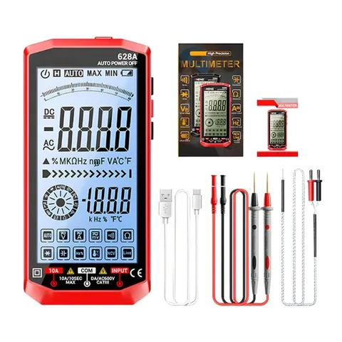 Pack of 1 Intelligent Multimeter for Home Industrial Use with Lighting Auto