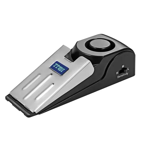 ZZRUI Door Stop Alarm with 120dB Siren, Portable Wedge Door Stopper Security ...