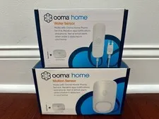 Ooma Home Sensors - Motion Sensor & Water Sensor - Brand New & Sealed