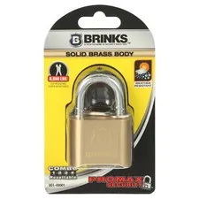 COMBINATION LOCK Solid Brass, 50Mm Resettable Padlock with 1 In Shackle