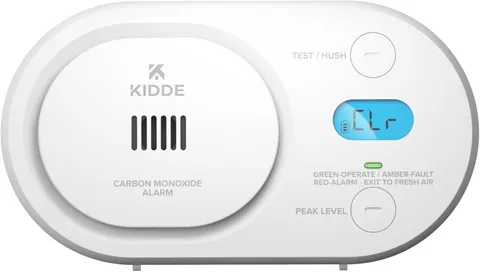 Carbon Monoxide Detector, AA Battery Powered, Digital Backlit Display, Portable