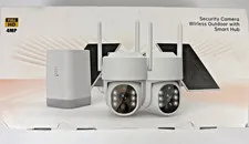 WESECUU 2K Solar Camera Expansion 2-Pack No Home Base Station