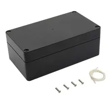 LeMotech Project Box ABS Plastic Junction 6.2" X 3.5" X 2.4", Black (1 pack) 