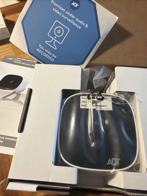 ADT OC845 1080p FHD Wireless Wi-Fi Outdoor IP Surveillance Camera White/Black