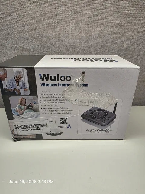Welcome Two Way Hands Free Intercom System (S600) New Open Box