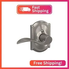 SCHLAGE Accent Non-Turning Dummy Door Handle, Left Handed, Satin Nickel