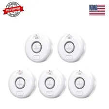 5 Pack Water Leak Alarm Detector, 120dB Loud Alert,  Waterproof | Water Senso...