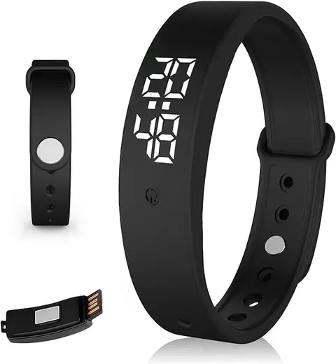 Vibrating Alarm Wristband Silent Watch for Heavy Sleepers Wearable Free Ship