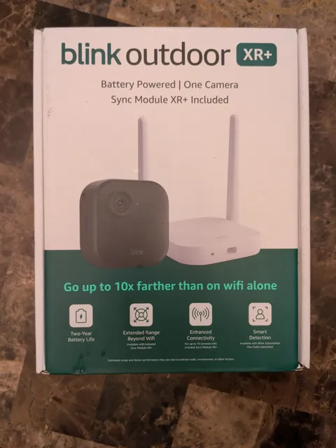 Blink Outdoor XR+ Extended Range Wireless Outdoor 4 Camera 2026 Model. 