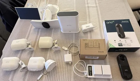Arlo Ultra 3rd Gen 4K HD 4-Wireless Indoor/Outdoor Security Cameras with extras