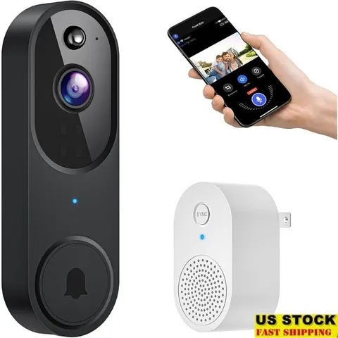 Smart Wi-Fi Doorbell Camera 2-Way Audio Night Vision Motion Detection Security