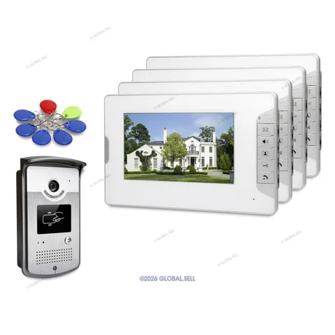 7inch Video Security Door Phone with Intra-monitor Audio Intercom for Apartment