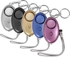 Personal Alarm for Women, 5Pcs 140Db Self Defense Keychain LED Light | Personal