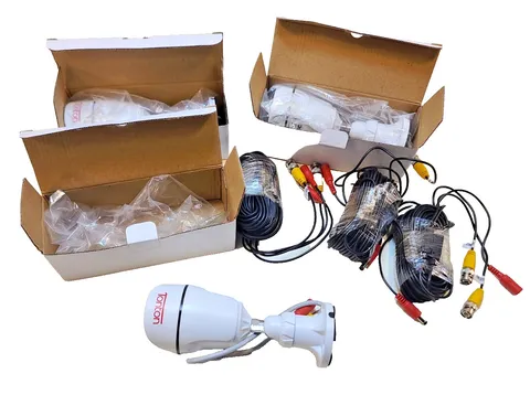 Tonton Full HD 1080P Security AHD Bullet Camera With Accessory Chords Lot Of 3
