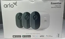 Arlo Wireless Security Camera, 3 Wire Free Cameras, White, VMC2320W (OPEN BOX)