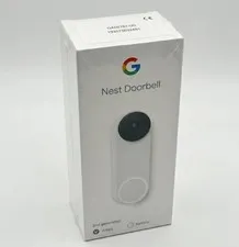Google Nest VIDEO Doorbell (Wired, 2nd Gen) - Security Camera - Snow NEW
