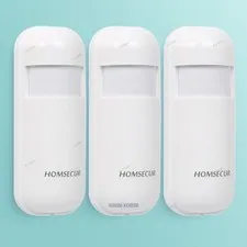 3X Passive Infrared Sensor Motion Alarm System 433MHz Wireless Detect Range 40ft