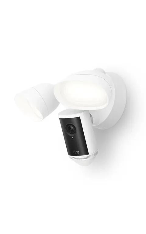 Ring Floodlight Cam Pro Wired 2nd Gen (Newest Model) Retinal 4K - White